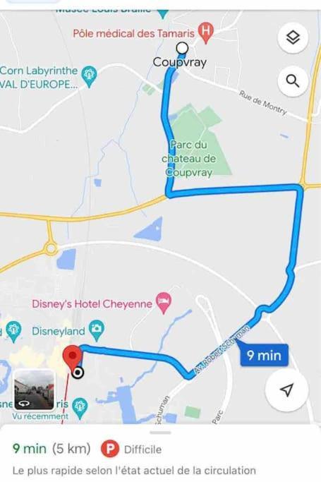 Duplex 6 Personnes Proche Disney A 5 Min En Voiture Coupvray Esterno foto